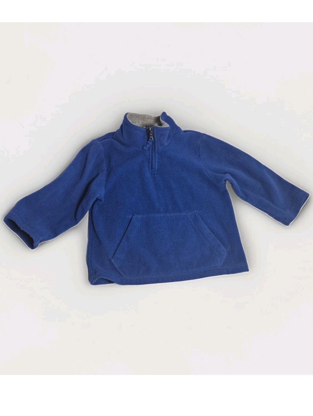 The Childrens Place Blue Fleece 1/4 Zip Pullover Sweatshirt 2T Minimalist Warm